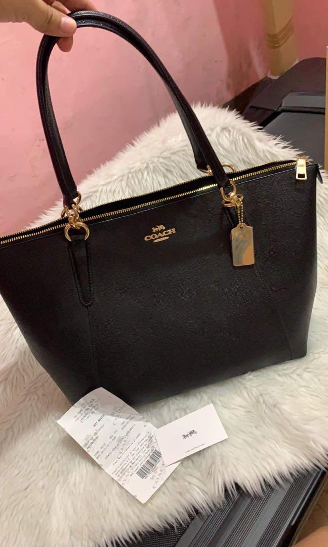 Coach black ava shop tote