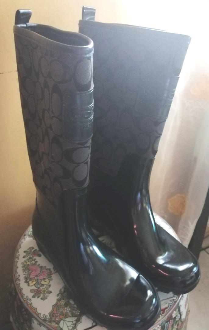 coach rubber boots
