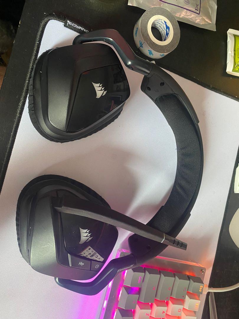 Corsair Void Pro Wireless Audio Headphones Headsets on Carousell