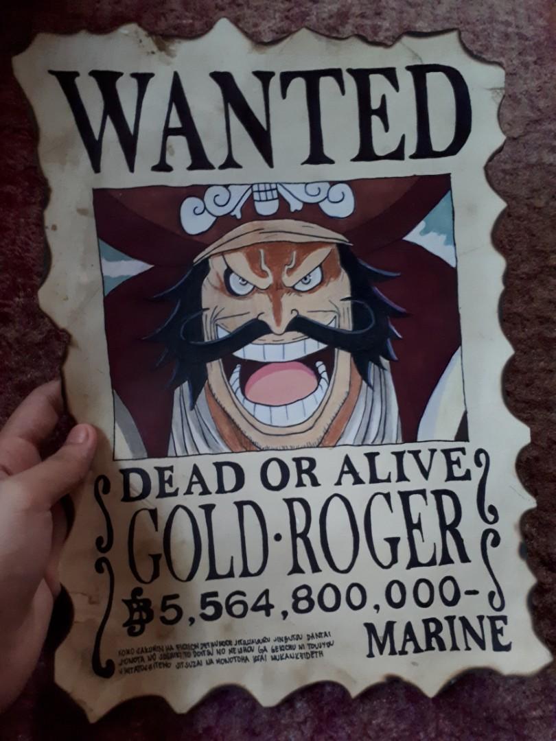 Gold Roger One Piece Wanted Poster | Photographic Print