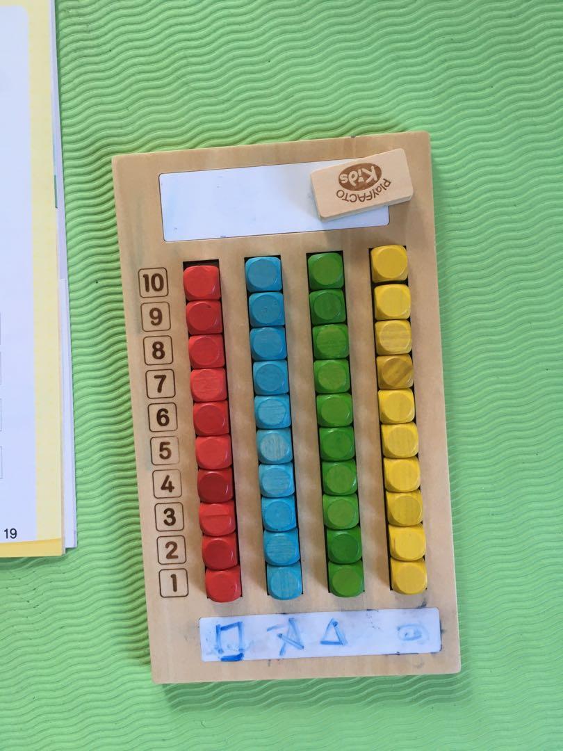 Graph set math learning resources (Category: Toys & Games) located in Kuala Lumpur. Submitted by kayatoast345 (Listing ID 1108557825, Image 2). Description: Playfacto from mathtian Set come with activities book and rebuildable qual wooden graph unit. 2 from 24 pages has marks (refer to last photo, pen has less ink - can replace with any white board marker) .