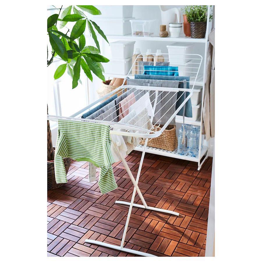 IKEA foldable Drying Rack in outdoor white