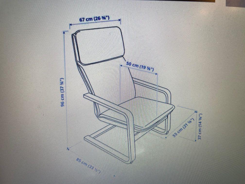 IKEA Pello Armchair, Furniture & Home Living, Furniture, Chairs on