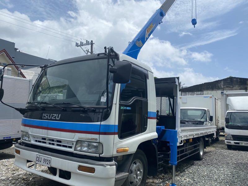 Isuzu Forward Boom Truck Crane Self Loading Japan Surplus vs Fuso
