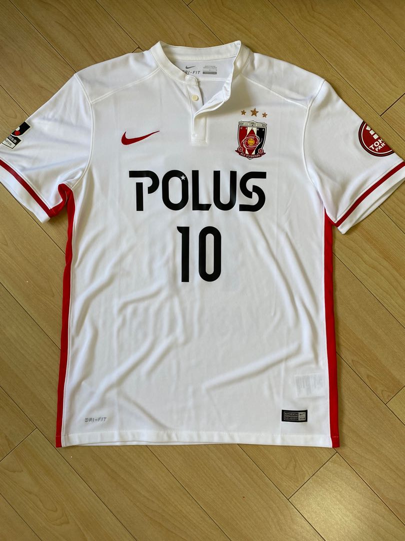 J League Nike Urawa Red Diamonds Away Jersey 16 浦和紅鑽作客球衣size L 10 Kashiwagi 柏木陽介 男裝 運動服裝 Carousell