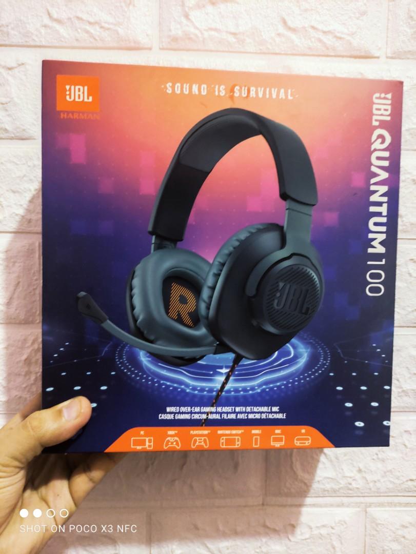 JBL QUANTUM 100 (Category: Headphones & Headsets) located in Makati City. Submitted by yomyom_onlineshop (Listing ID 1108625064, Image 1). Description: For Sale Only Brandnew Sealed No To trade Delivery within the day Taguig Market Market Can book Via lalamove Less Time Less Effort Cod,Gcash,Banktransfer.