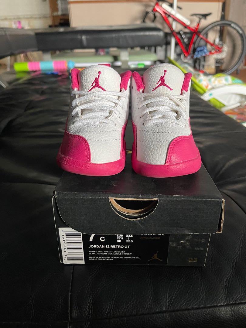 Jordan 12 baby pink hot sale