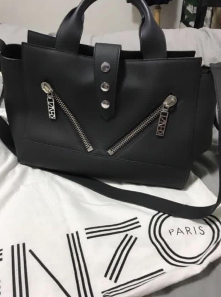 KENZO Kalifornia Medium Gommato leather