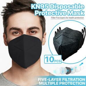 KN95 BLACK mask black color Protective Approve Mask With Box KN95 Protective Face Mask Authentic FDA approved Sold/variant KN95 Face Mask 5-Layers Masks 99% Filtration Cotton and Breathable