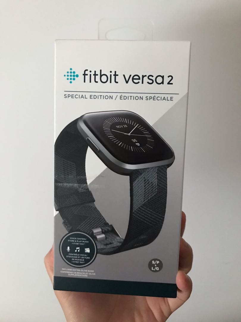 *NEW* Fitbit Versa 2 Special Edition Olive Green Graphic Design, Mobile ...