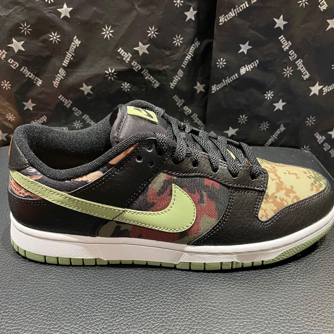 Nike Dunk Low SE '' Crazy Camo '' 鴛鴦 迷彩 黑綠(DH0957-001) 男鞋