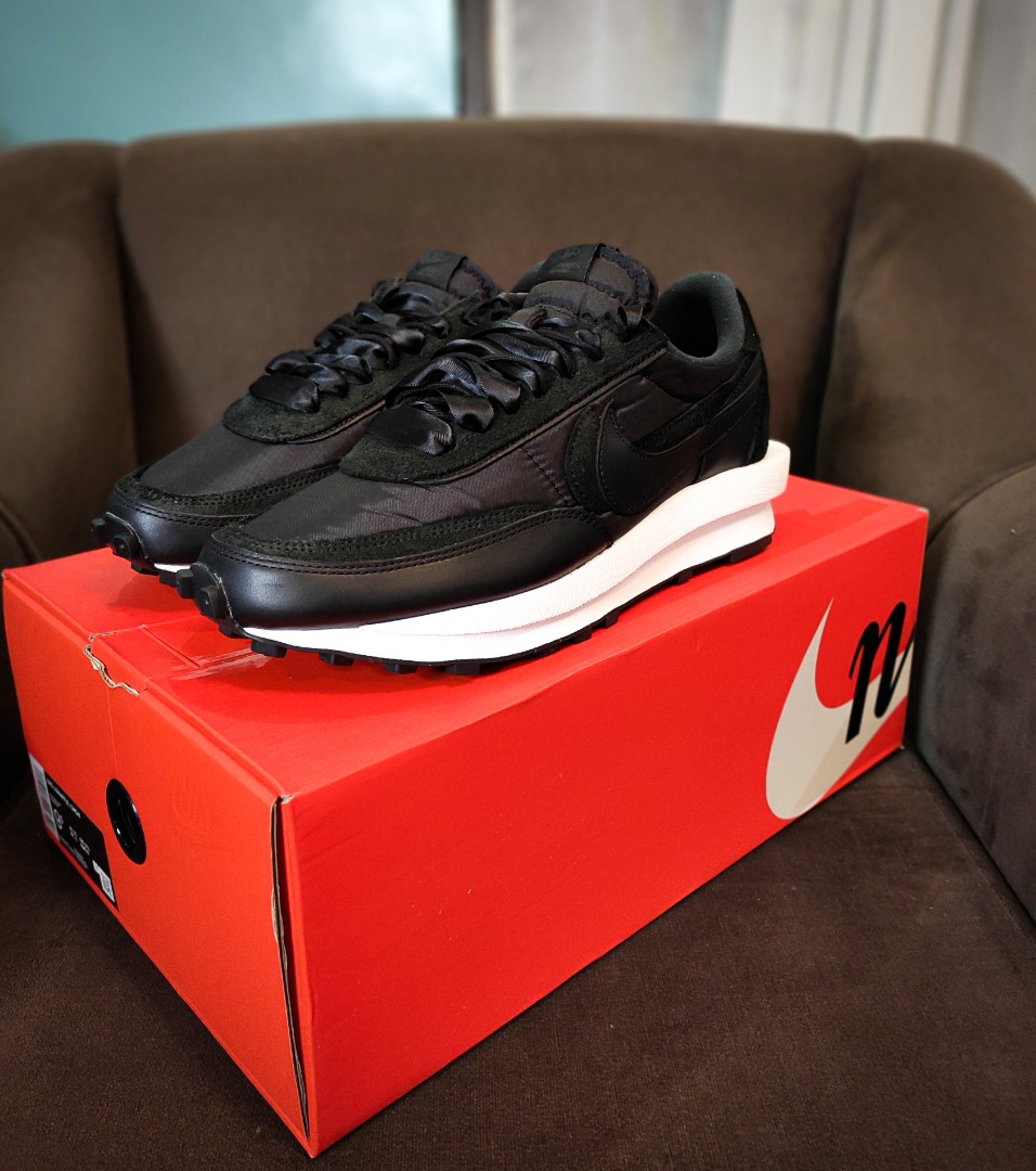 Nike LD waffle Sacai Black Nylon (BV0073-002), Men's Fashion