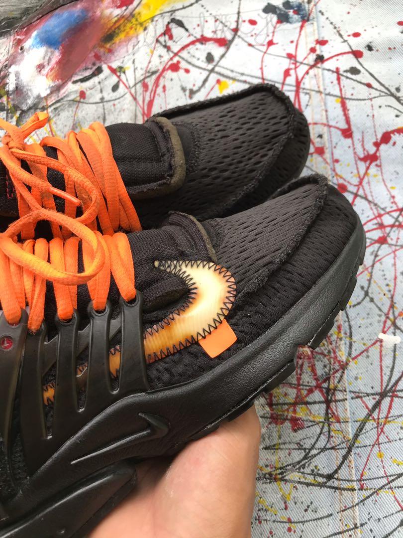 NIKE PRESTO X OFF WHITE, Fesyen Pria, Sepatu , Sneakers di Carousell
