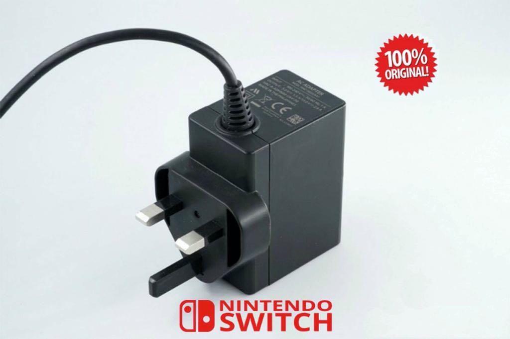 Nintendo Switch 3Pin Ac Adapter 3 Video Gaming