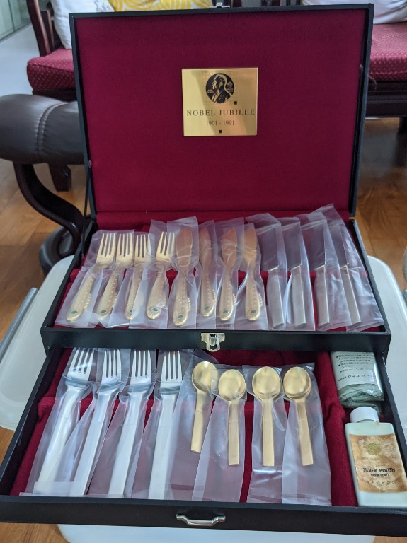 NOBEL JUBILEE カトラリーセット 1901-1991 ノーベル NOBEL JUBILEE カトラリーセット スプーン フォーク