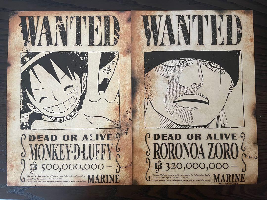 One Piece th X 京都草帽道中記另一個和之國海賊王周年聯乘京都珍藏非賣品通緝令懸賞令wanted 海軍京都支部手配書課 興趣及遊戲 玩具 遊戲類