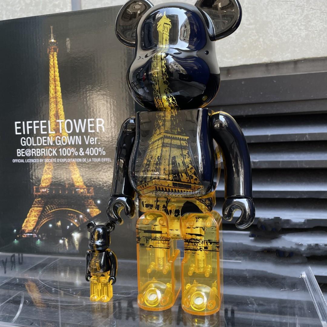 BE@RBRICK EIFFEL TOWER GOLDEN GOWN Ver. 400% ベアブリック エッフェル塔 MEDICOM TOY 25th ANNIVERSARY EXHIBITION 開催記念商品