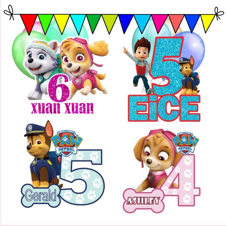 Paw Patrol Cake Topper, Cake Topper, Birthday Cake, Hobbies &amp; Toys ...