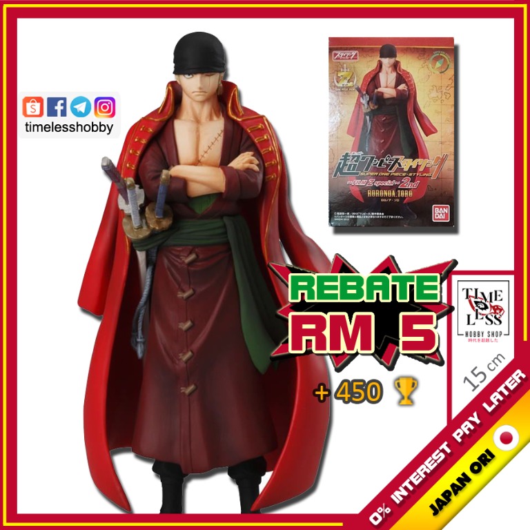 Pay Later Japan Ori Styling Roronoa Zoro Film Z Figure One Piece 正版 日版 海贼王 食玩 索隆 稀有老物 送礼 Hobbies Toys Collectibles Memorabilia Fan Merchandise On Carousell