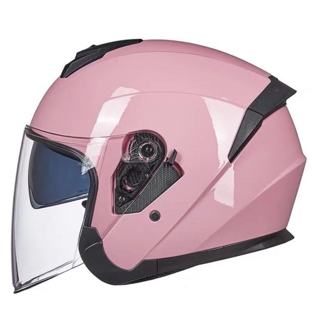 Pink open face helmet discount