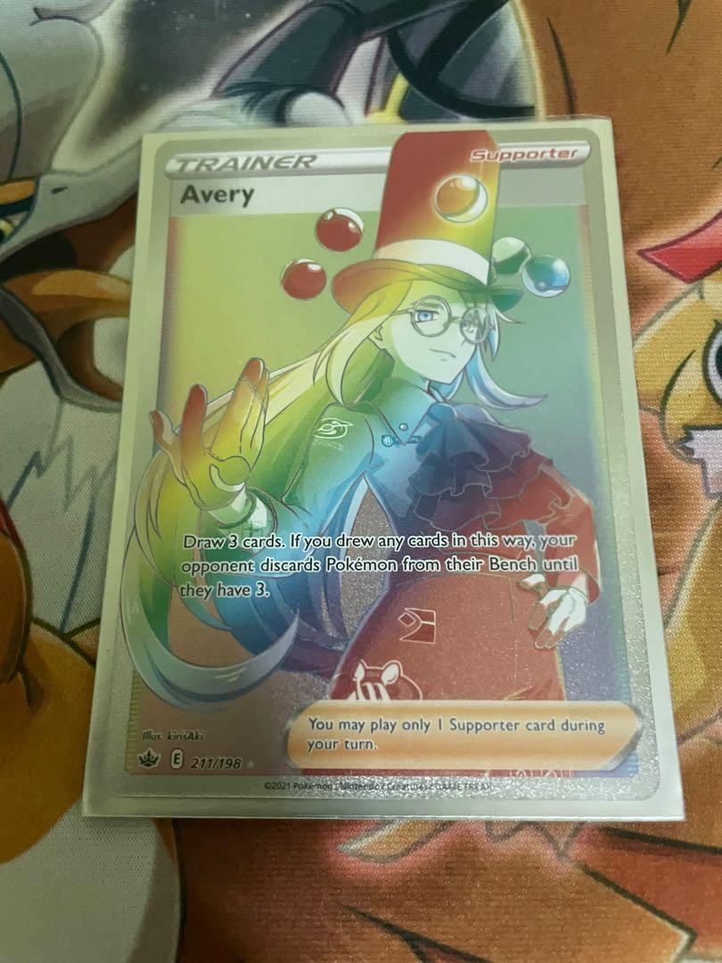 Pokemon TCG Chilling Reign Avery Full Art Secret Rare 211/198, Hobbies &  Toys, Toys & Games on Carousell