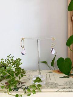 Polymer Clay Gold Earrings