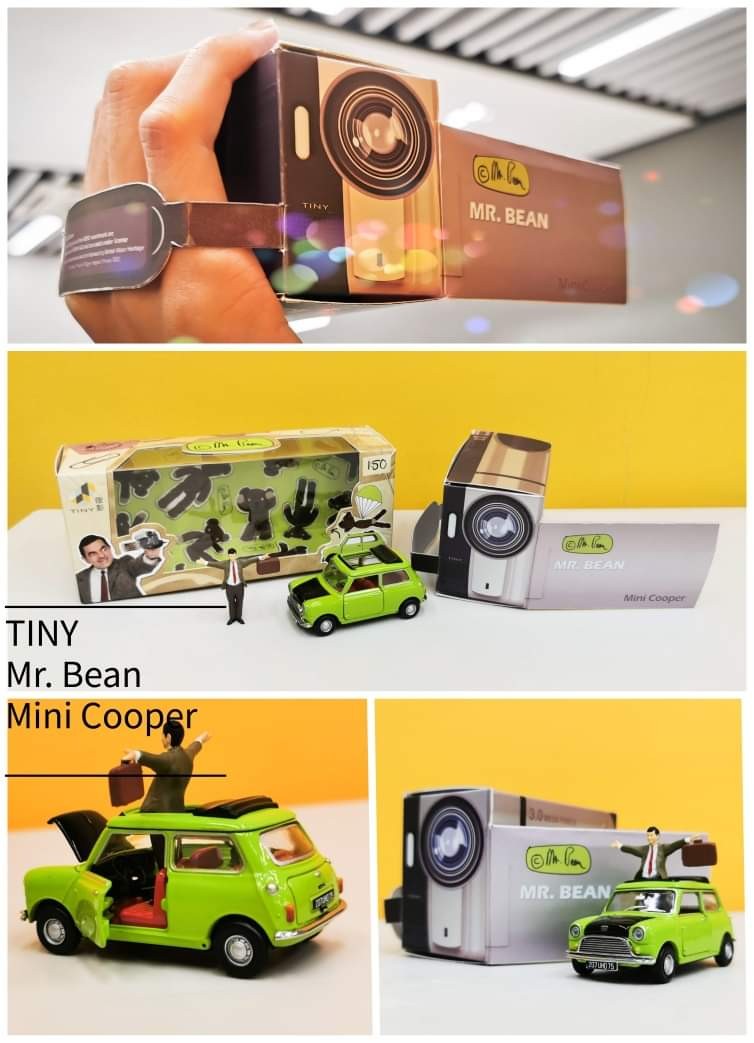 Tiny City 1/50 HK 微影 Hong Kong Mr. Bean Mini Cooper Diecast