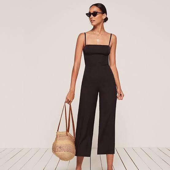 Reformation Guatemala Jumpsuit In Black Women S Fashion Dresses Sets Jumpsuits On Carousell