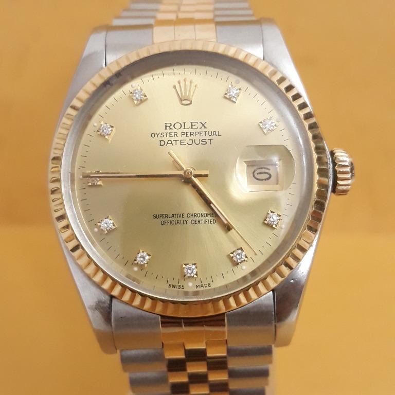 Rolex 16013 diamond dial deals