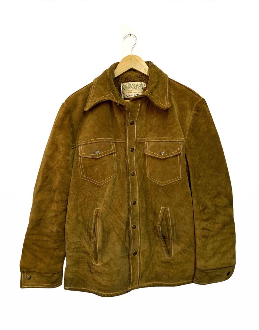 SCHOTT RANCHER SUEDE LEATHER JACKETS Men s Fashion Coats