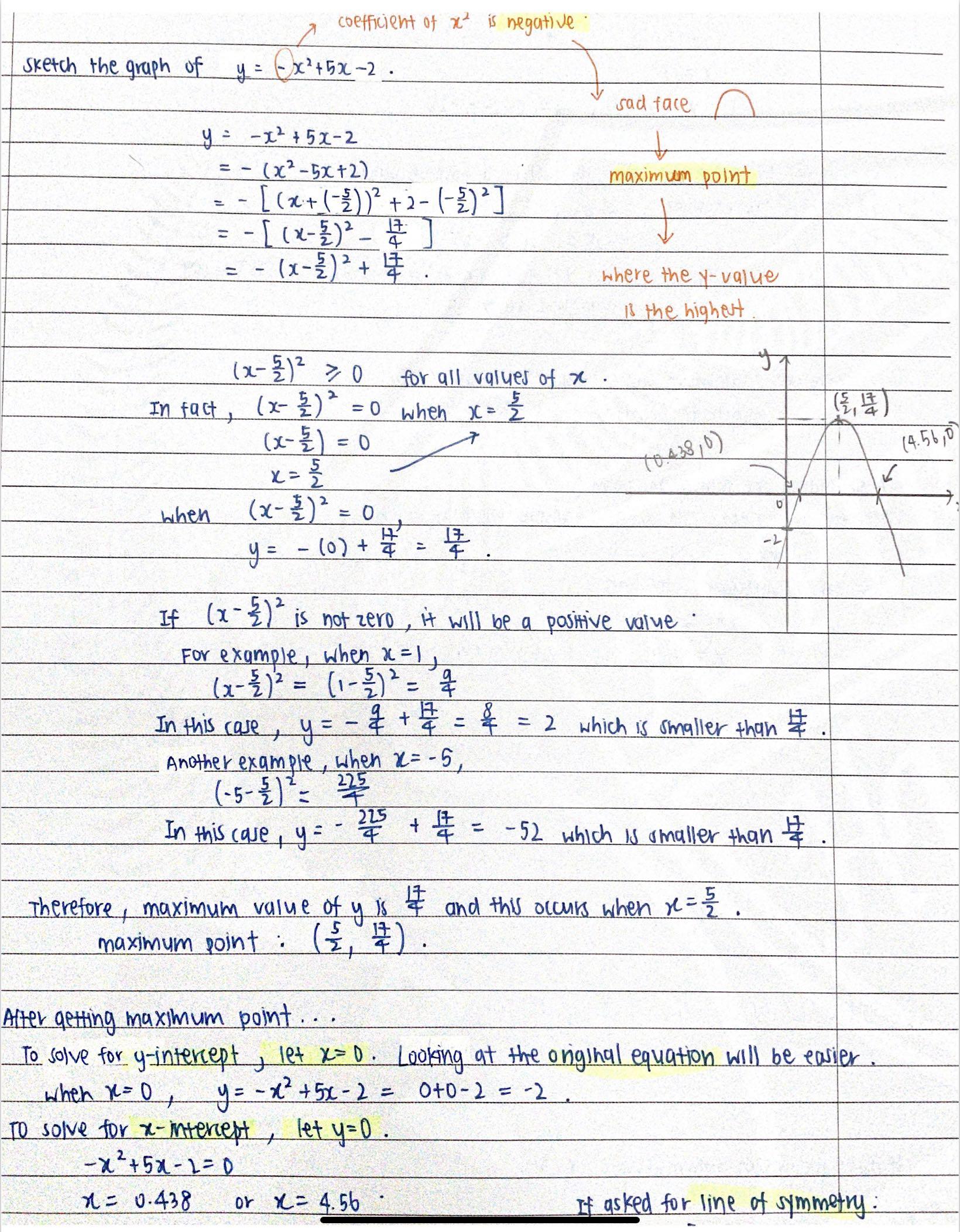 Sec 1-4 EMATH NOTES (80pg) summarised/in depth notes/examples/MANY ...