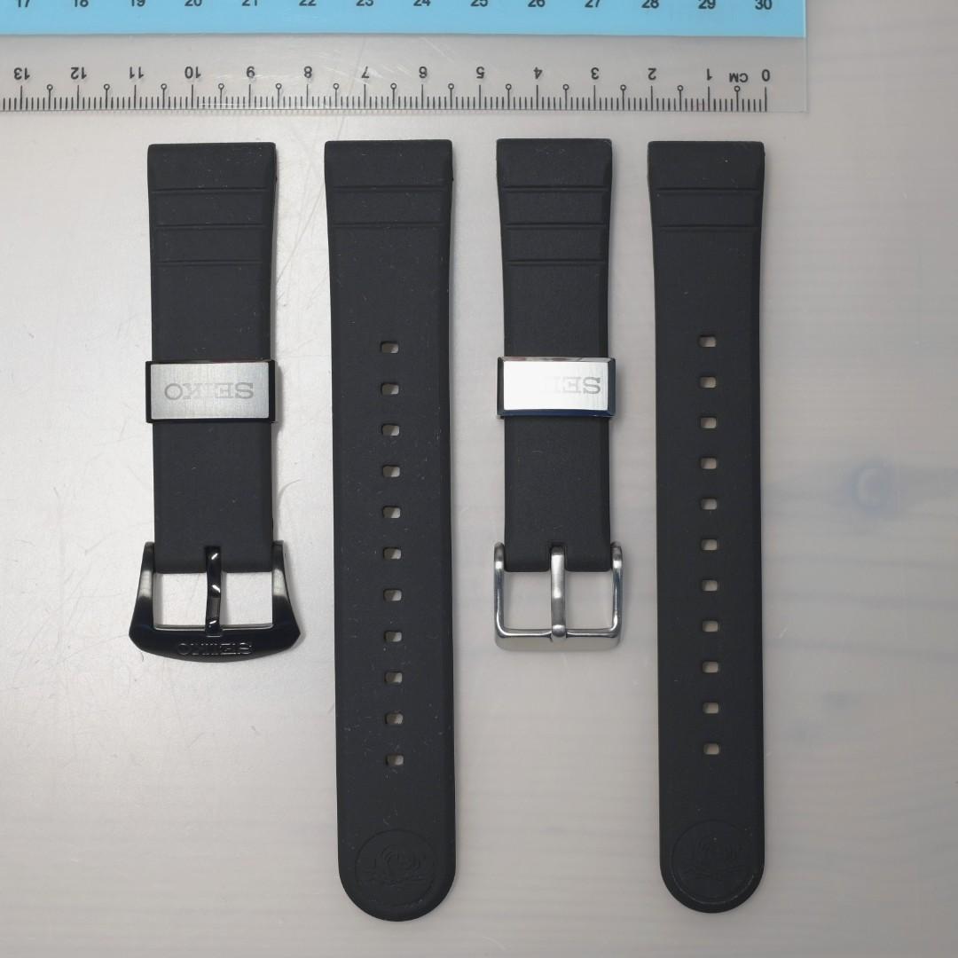 Seiko silicone strap 20mm and 22mm, Luxury, Watches on Carousell