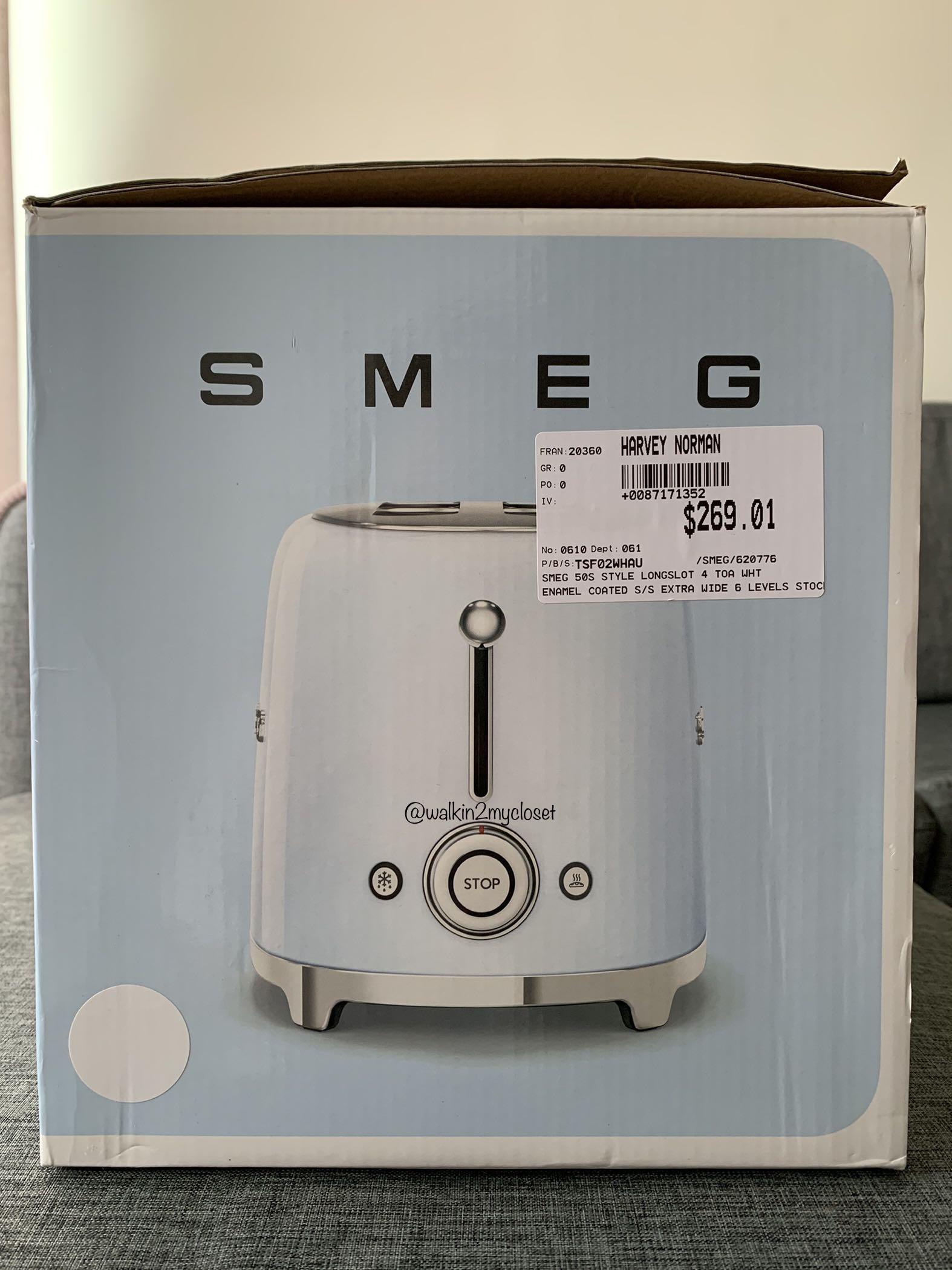 SMEG 4Slice Toaster in White, Kitchen & Appliances on Carousell