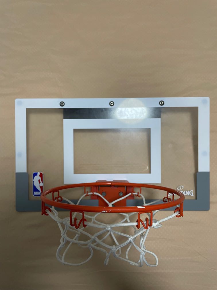 Spalding Mini Hoop w/ Ball, Hobbies & Toys, Toys & Games on Carousell