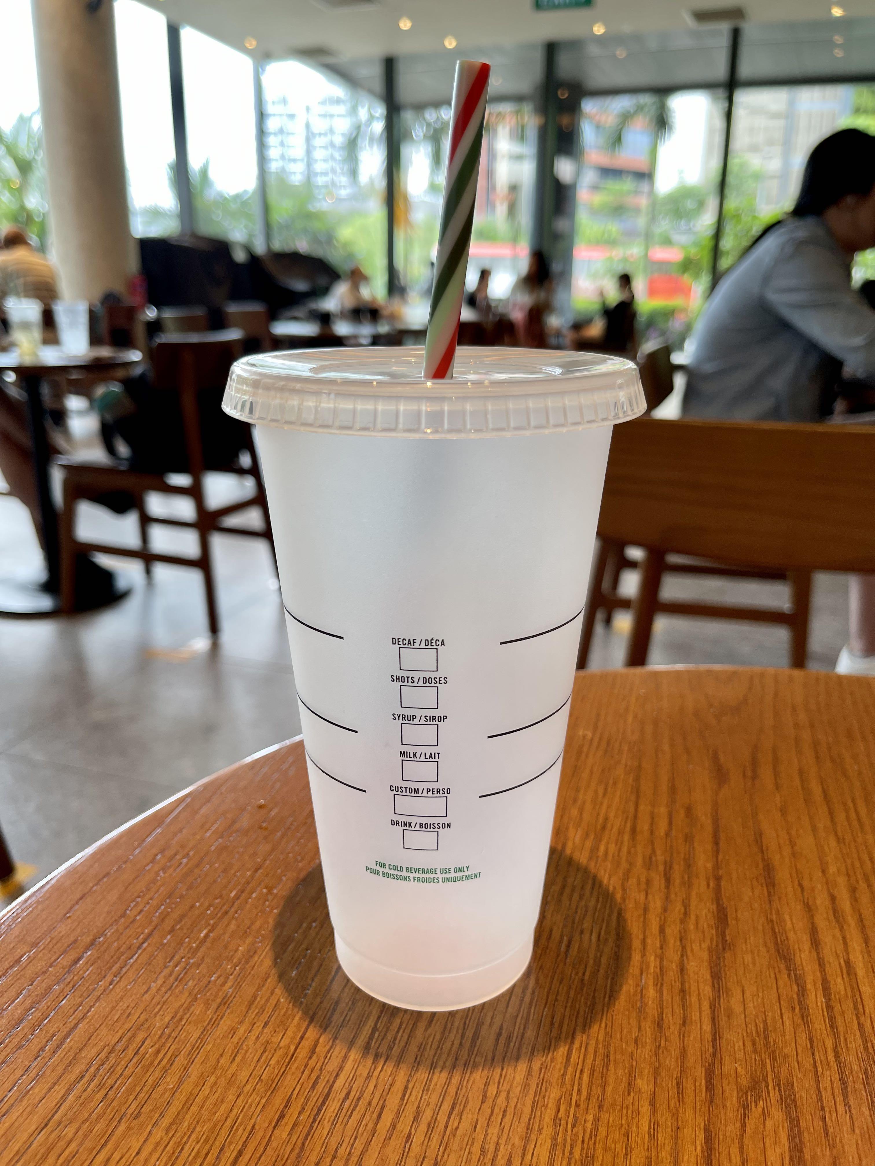 starbucks cold beverage cup