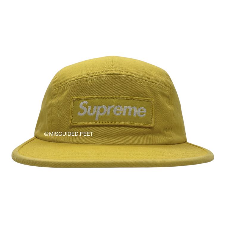 Supreme washed chino top twill camp cap fw18
