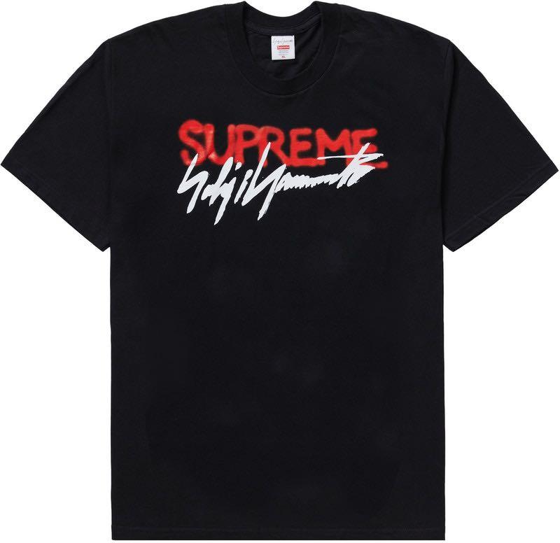 Supreme Yohji Yamamoto Logo Tee Black, 女裝, 上衣, T-shirt - Carousell