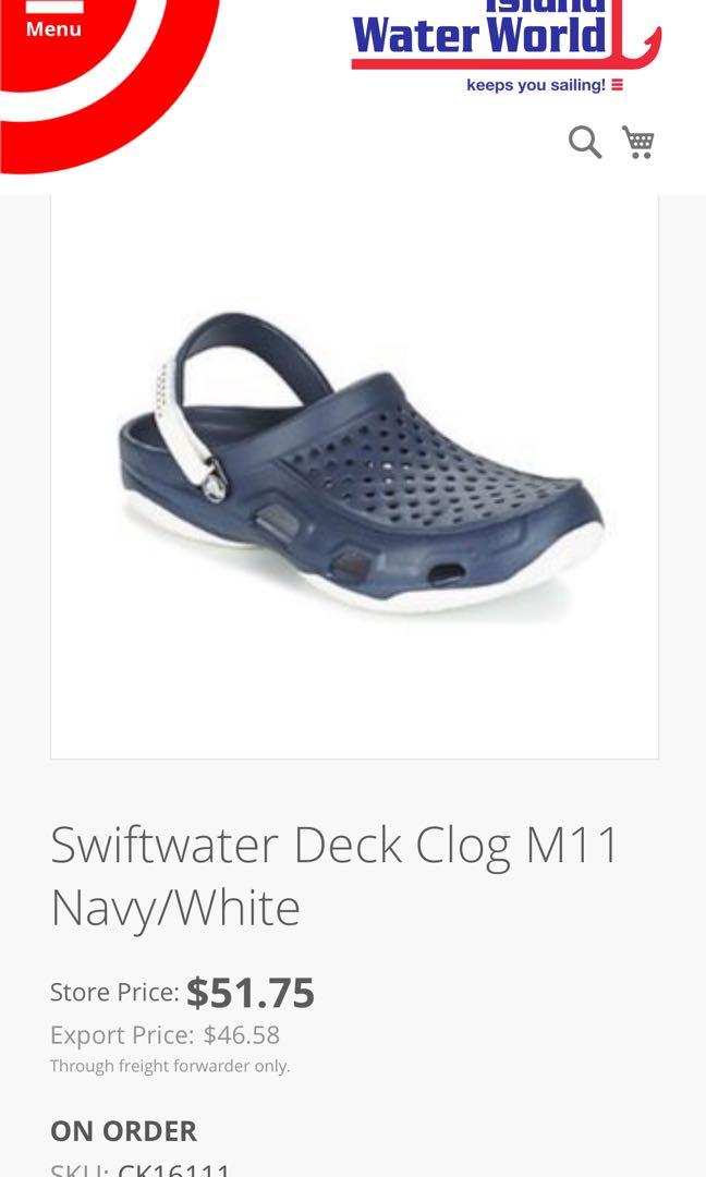 swiftwater deck clog crocs