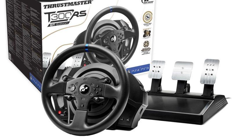 99%新Thrustmaster T300 RS Racing Wheel GT Edition, 電子遊戲, 遊戲 