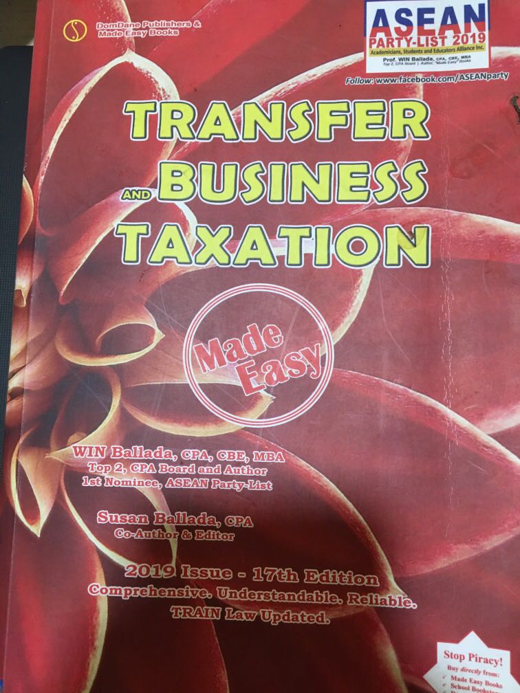 Transfer and Business Taxation by Ballada, Hobbies & Toys, Books