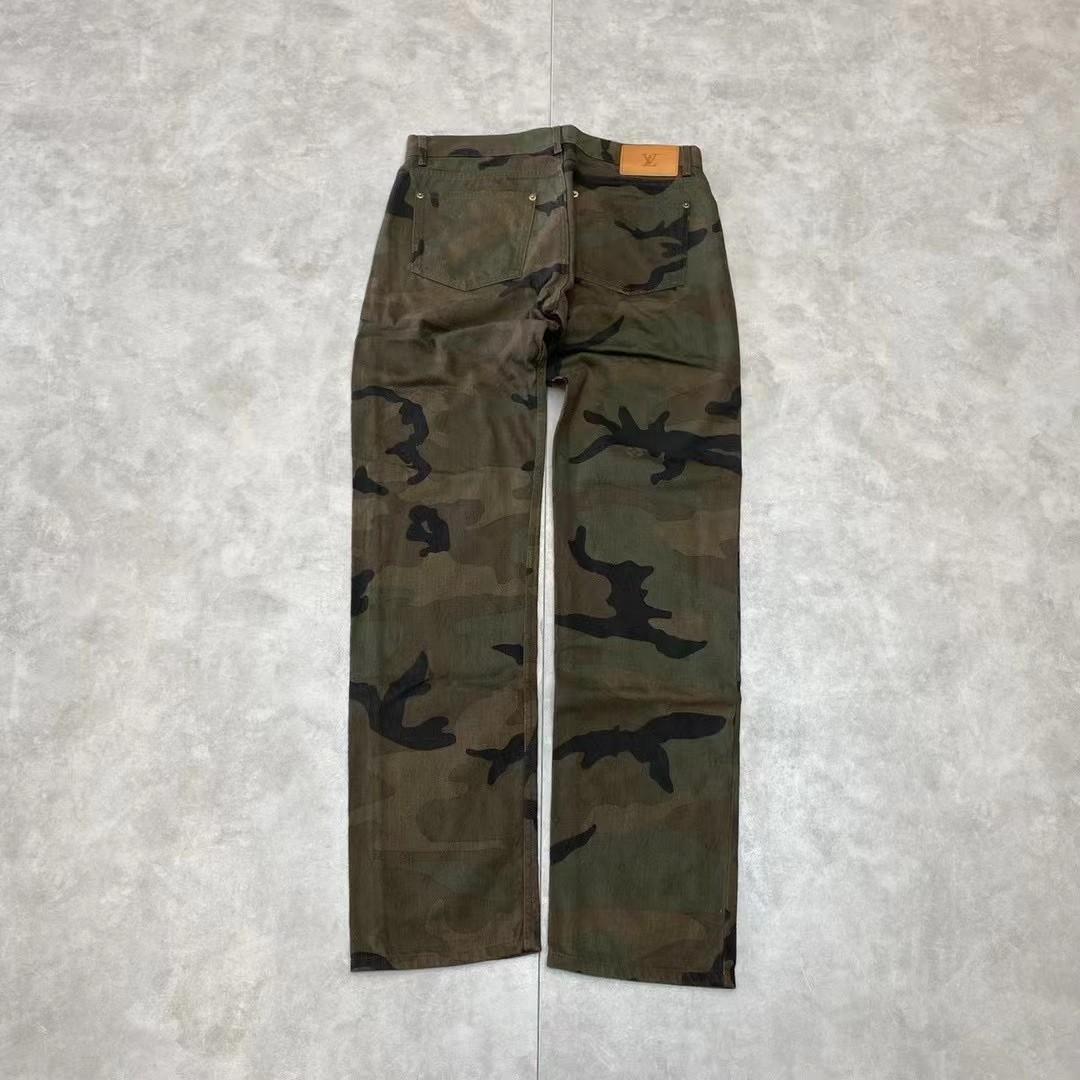 Supreme x LV monogram pants, Men's Fashion, Bottoms, Jeans on Carousell