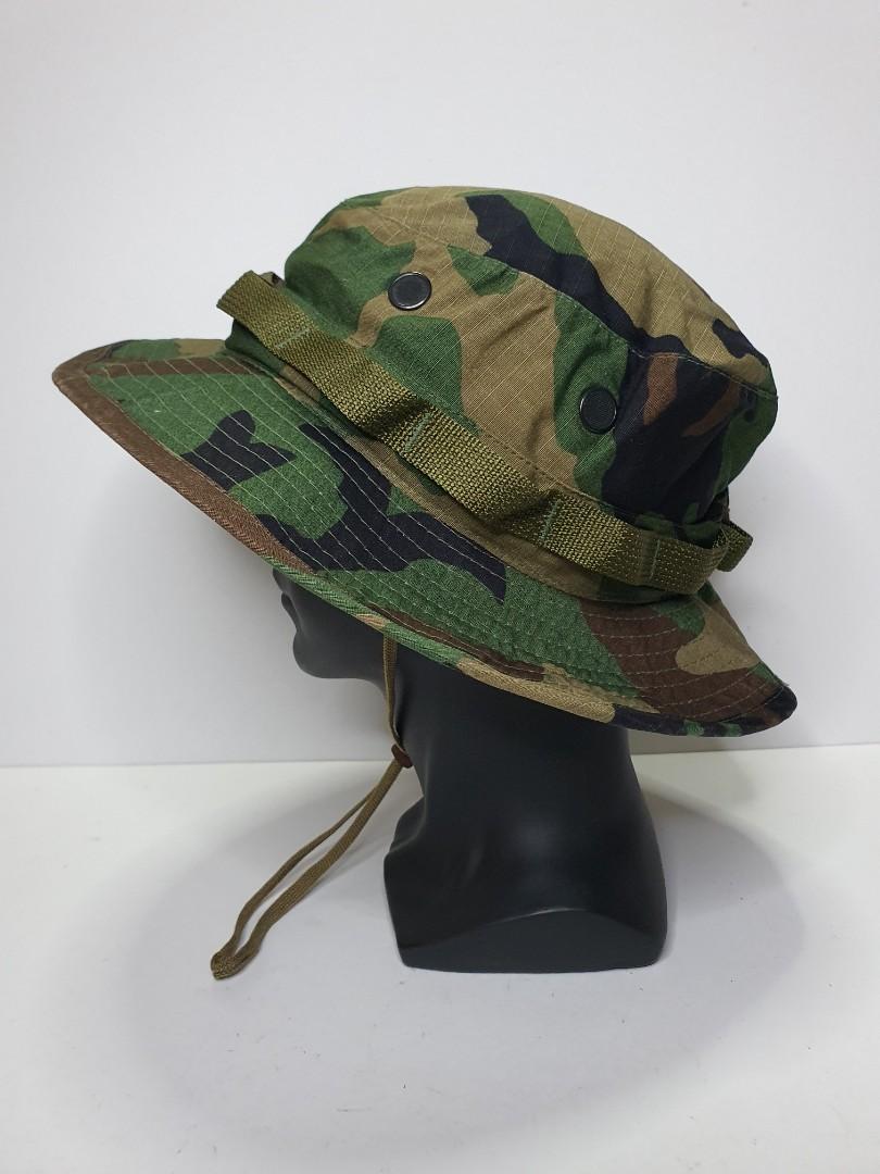 U.S. Army Woodland Camouflage Boonie Hat, 7 1/2. (Original), Men's