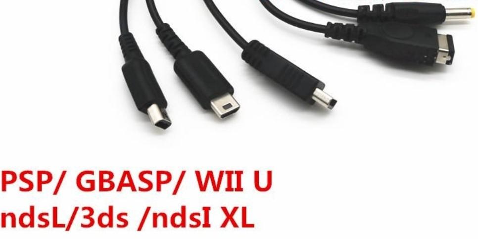 充电USB线支持PSP / GBA SP / Wii U / Nds lite / 3ds / Nds XL, 電子