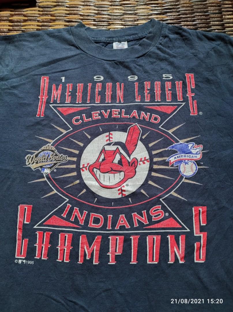 Vintage 1995 Cleveland Indians World Series baseball t-shirt