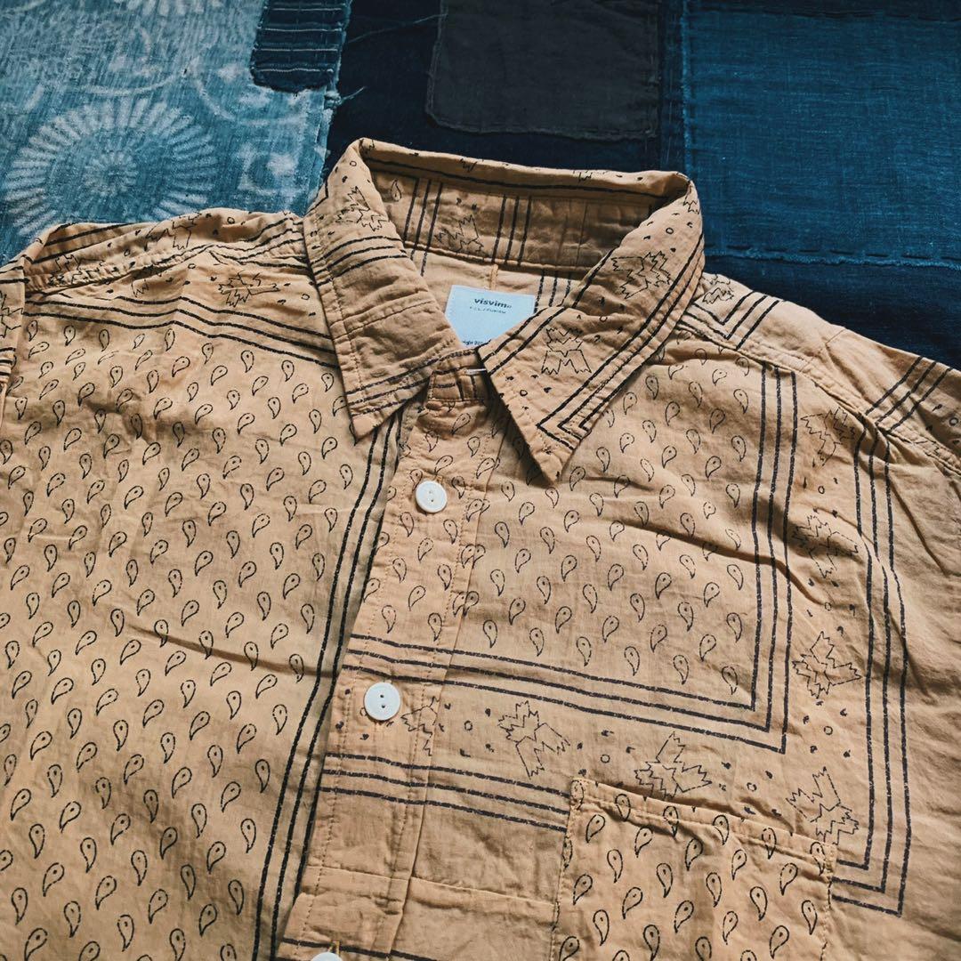 Visvim lumber bandana PW shirt (Natural dye), Men's Fashion, Tops