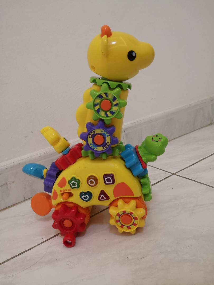 Vtech Gearzoon spin and laugh giraffe, Babies & Kids, Infant Playtime ...