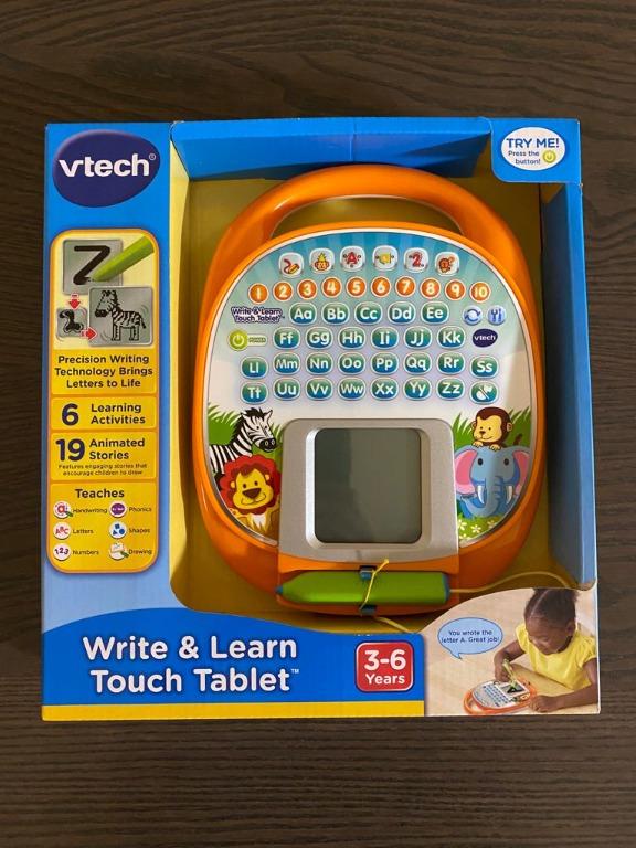 VTECH Write & Learn Touch Tablet, 兒童＆孕婦用品, 嬰兒玩具 Carousell