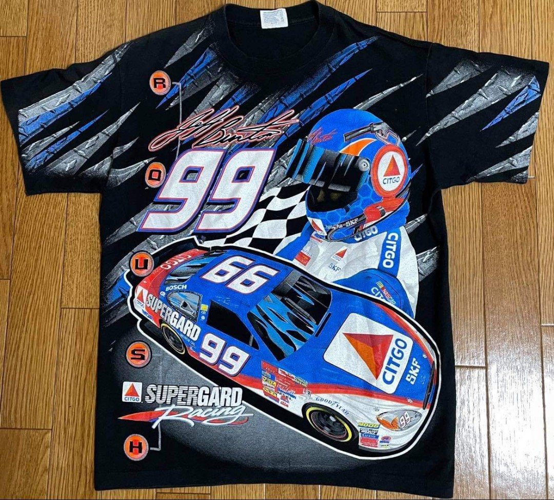 VTG NASCAR AOP SHIRT, Men's Fashion 