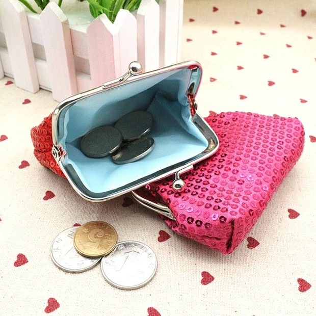 Wholesale Sequins Bling Coin Purses Wallet For Ladies Party Gift Favors Teachers Day Gifts