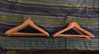 Wooden Hangers, Barely Used  (15 pcs)